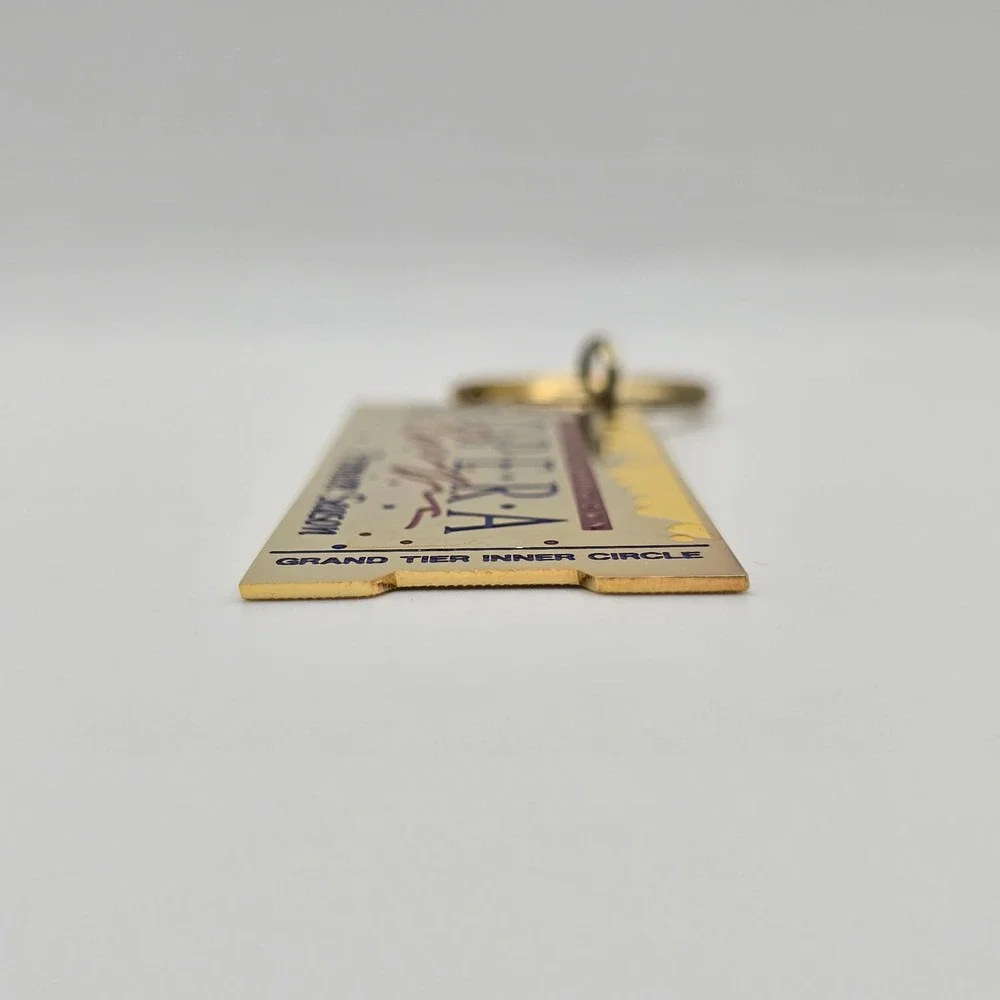 Vtg Gold‎ Tone Ticket Stub Keychain Pacific Opera Premiere Season 1987 Souvenir